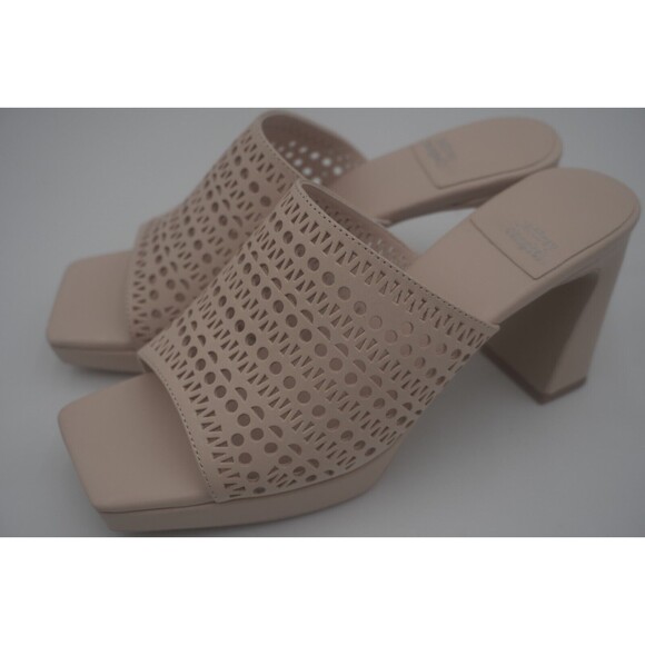 Jeffrey Campbell New Caviar Laser-Cut Design Pink Square-Toe Sandal Size 8.5 - Picture 1 of 6